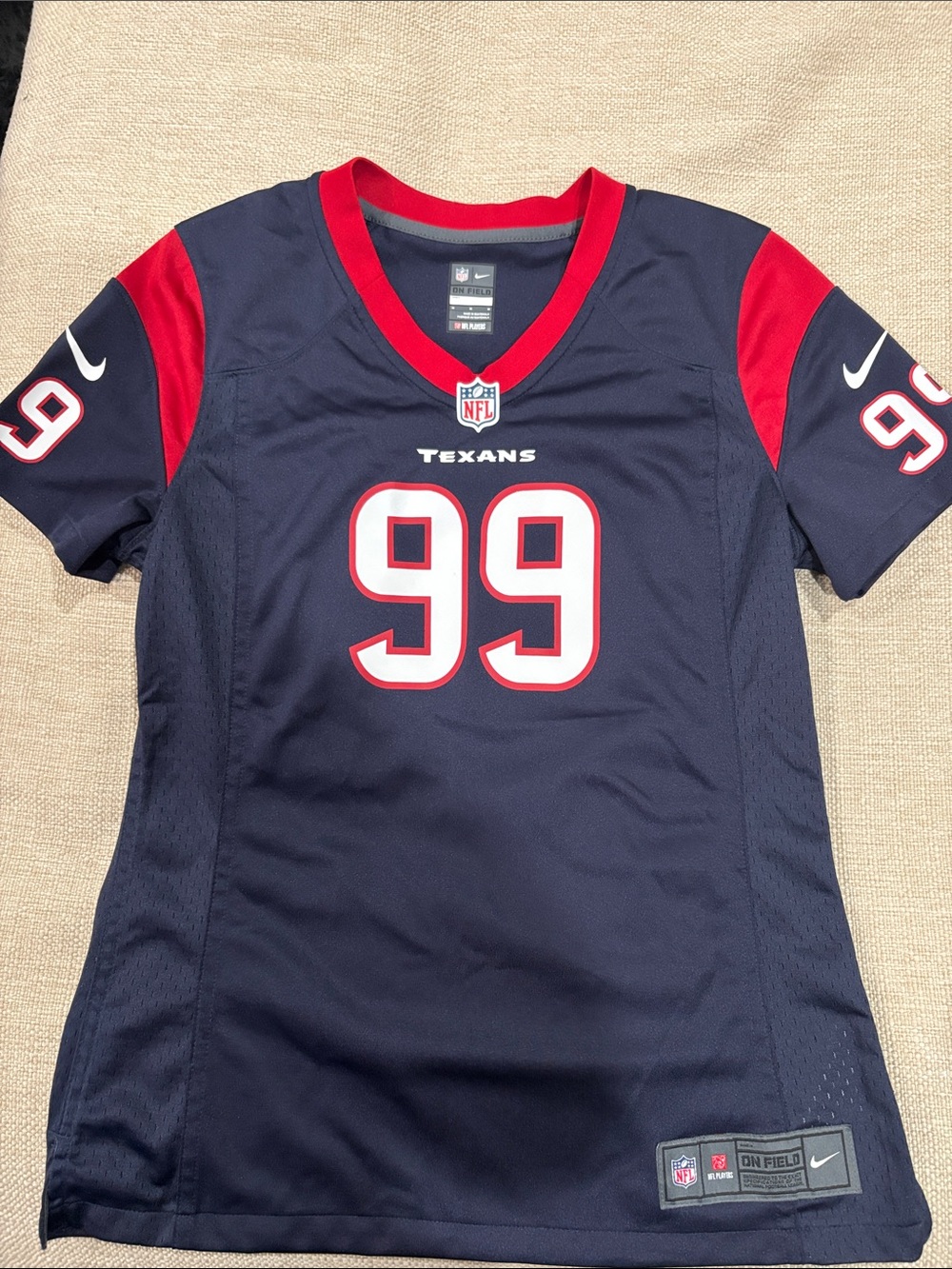 Nike Women's Texans #99 Jersey in Navy and Red